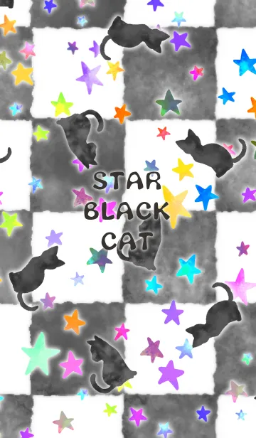 [LINE着せ替え] 黒猫×星 ハロウィン2019の画像1