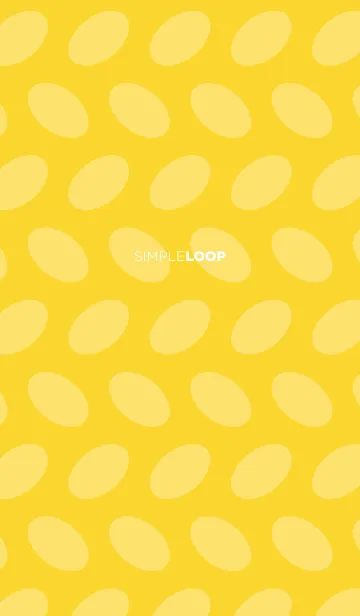 [LINE着せ替え] シンプルな楕円模様／黄色の画像1