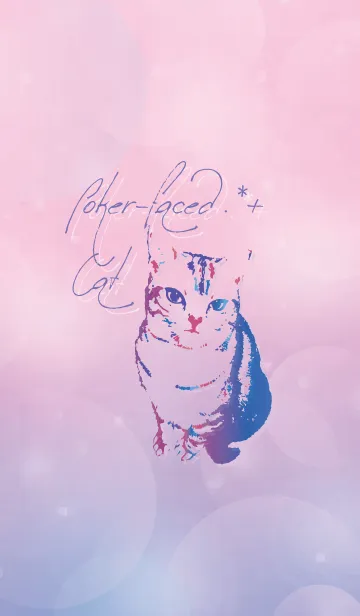 [LINE着せ替え] Pastel Galaxy and Cat #イラストの画像1