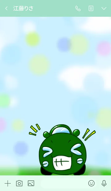 [LINE着せ替え] #ちっこいいらすと みどりの画像3