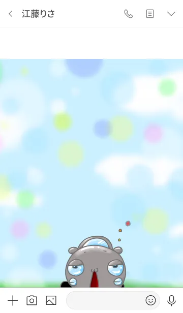 [LINE着せ替え] #ちっこいいらすと しるばぁの画像3