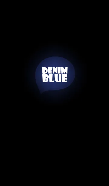 [LINE着せ替え] denim blue in black (jp)の画像1