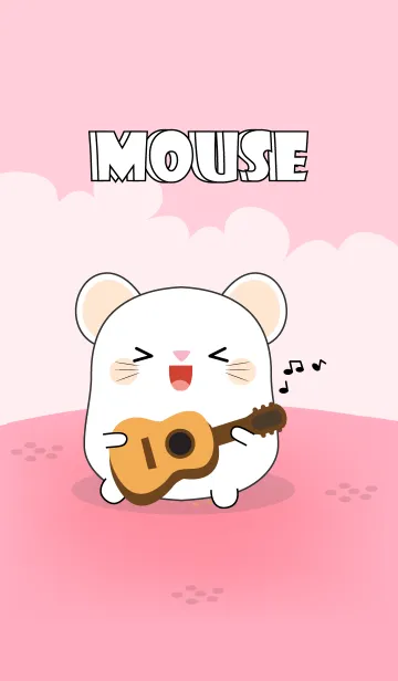 [LINE着せ替え] So Cute White Mouse (jp)の画像1