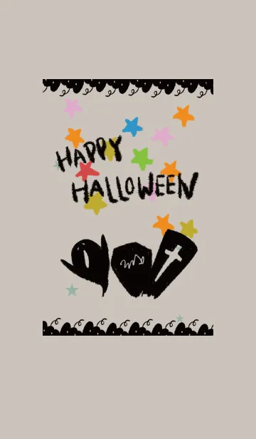 [LINE着せ替え] ベージュとカーキ / ハロウィン2019の画像1