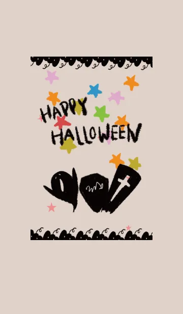 [LINE着せ替え] ベージュとピンク / ハロウィン2019の画像1