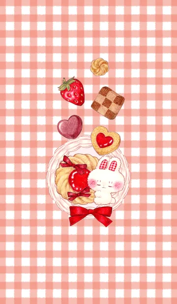 [LINE着せ替え] Bunny and Berry Cookiesの画像1