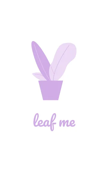 [LINE着せ替え] Leaf Me Color Purpleの画像1