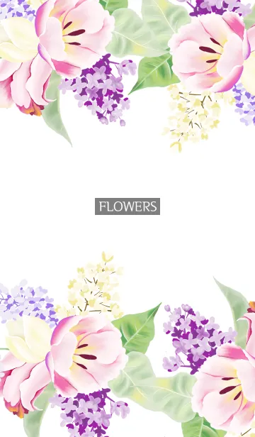 [LINE着せ替え] water color flowers_1097の画像1