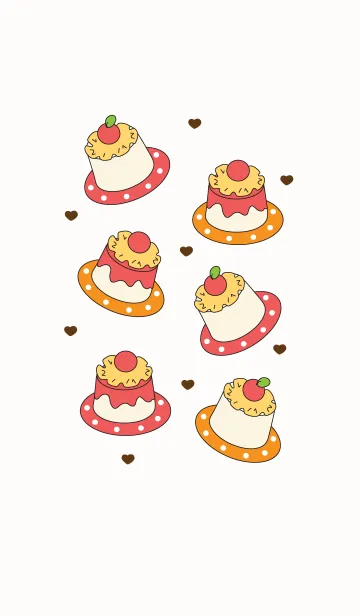 [LINE着せ替え] Cute cake theme 3の画像1