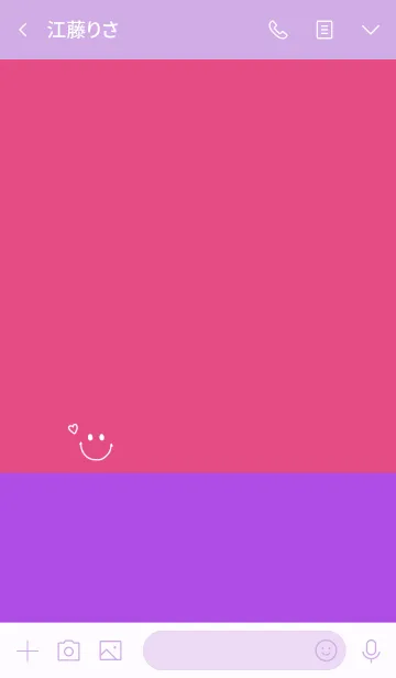 [LINE着せ替え] ピンクと紫。かわいい。の画像3