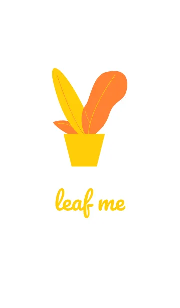 [LINE着せ替え] Leaf Me Color Yellowの画像1