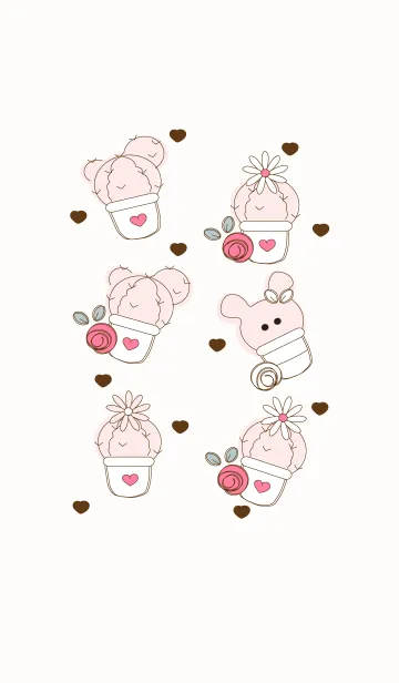 [LINE着せ替え] Lovely cactus 7 :)の画像1