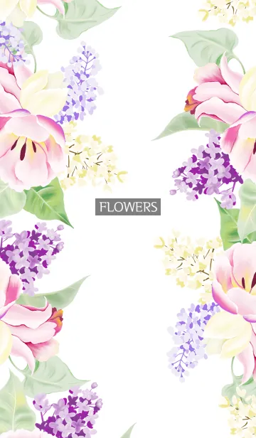 [LINE着せ替え] water color flowers_1098の画像1