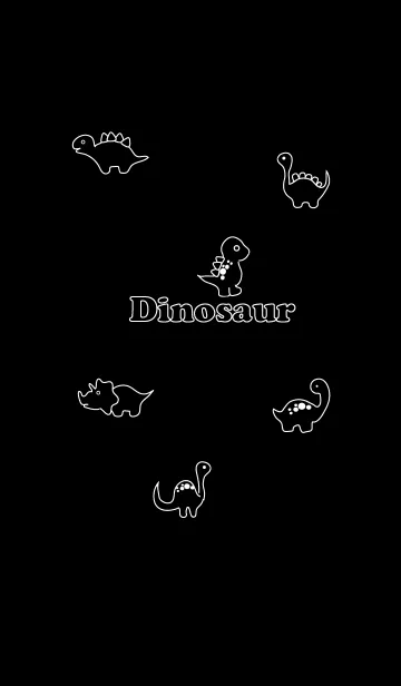 [LINE着せ替え] Simple cute dinosaur theme v.2 (JP)の画像1