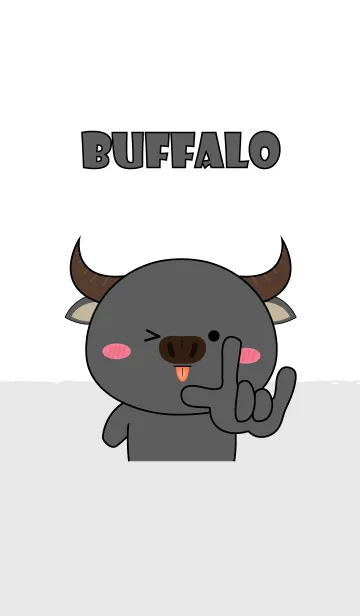[LINE着せ替え] Big Head Buffalo Theme V.2 (jp)の画像1