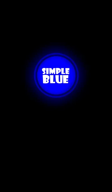 [LINE着せ替え] Simple blue in black (jp)の画像1