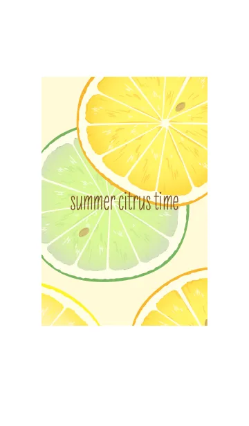 [LINE着せ替え] summer citrus time yellow #freshの画像1