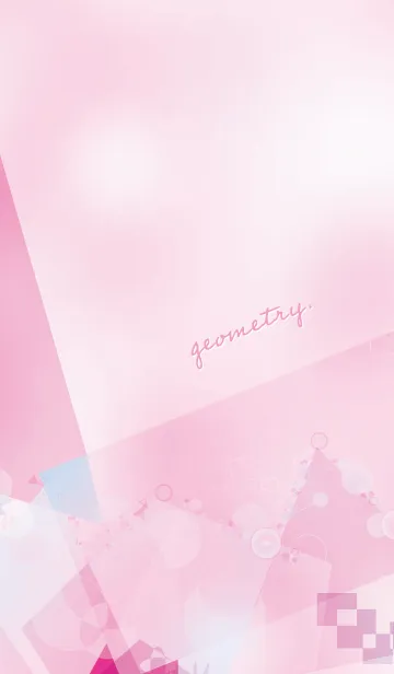 [LINE着せ替え] Pastel Pink Geometry +.の画像1