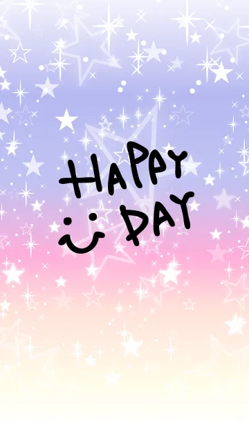 [LINE着せ替え] グラデーション星-スマイル6-の画像1