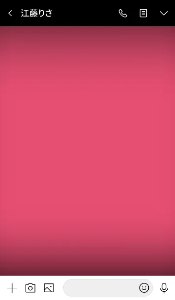 [LINE着せ替え] punch pink in black (jp)の画像3