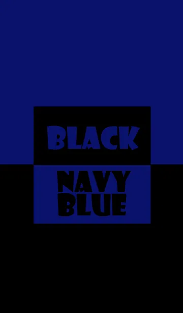 [LINE着せ替え] Black ＆ navy blue Theme (jp)の画像1