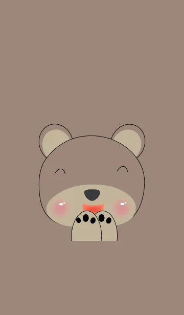 [LINE着せ替え] Simple cute bear theme v.4 (JP)の画像1