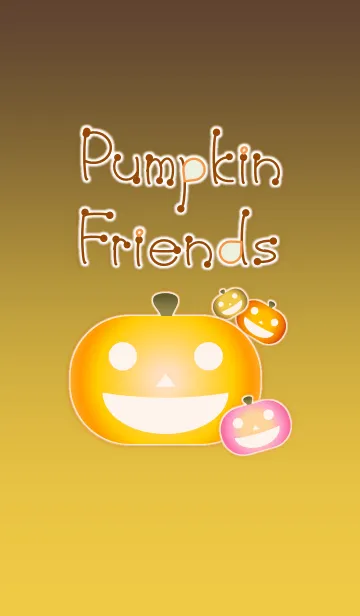 [LINE着せ替え] Pumpkin Friends！ (Brown Ver.1)の画像1