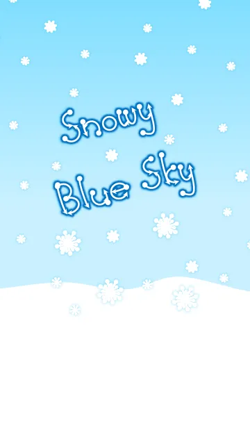 [LINE着せ替え] Snowy Blue Sky！の画像1