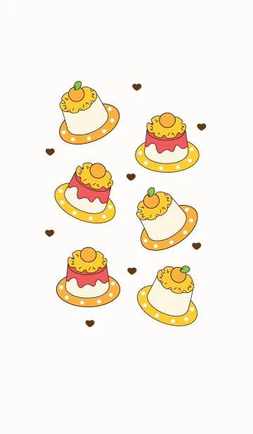 [LINE着せ替え] Cute cake theme 4の画像1