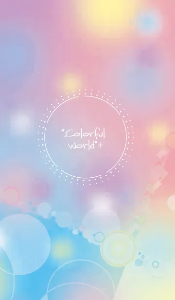 [LINE着せ替え] Colorful World +* #水彩タッチの画像1
