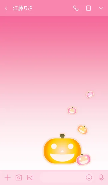 [LINE着せ替え] Pumpkin Friends！ (Pink Ver.1)の画像3