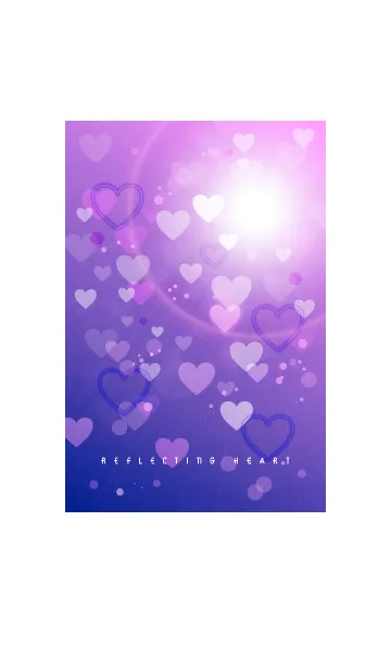[LINE着せ替え] reflecting heart purpleの画像1