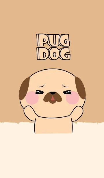 [LINE着せ替え] I Love Cute Pug Dog (jp)の画像1