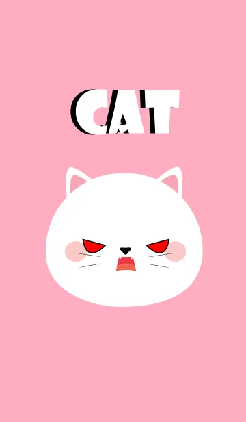 [LINE着せ替え] Love Simple White Cat Theme (jp)の画像1