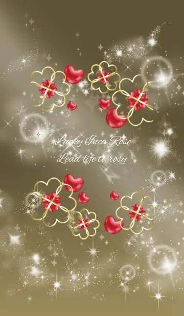 [LINE着せ替え] ゴールド : 人生を薔薇色に インカローズの画像1