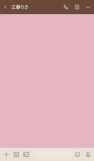 [LINE着せ替え] シンプル（beige pink)V.355の画像3