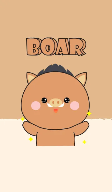 [LINE着せ替え] Big Head Boar Theme V.2 (jp)の画像1
