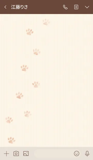 [LINE着せ替え] 猫の肉球 SIMPLE 1の画像3