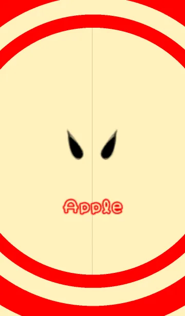 [LINE着せ替え] シンプル～りんごの画像1
