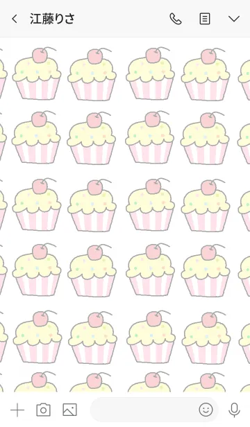 [LINE着せ替え] Cup cake themeの画像3