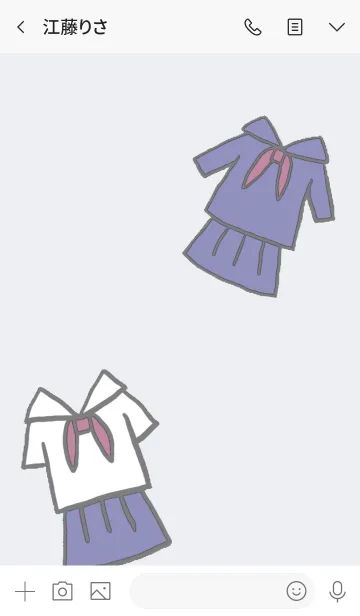 [LINE着せ替え] 女子学生着せかえの画像3