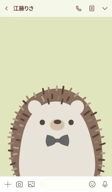 [LINE着せ替え] Animal Portrait - The Hedgehogの画像3