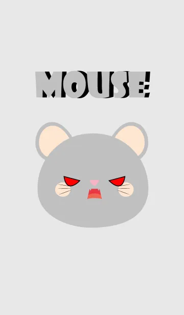 [LINE着せ替え] Love Simple Gray Mouse Theme (jp)の画像1