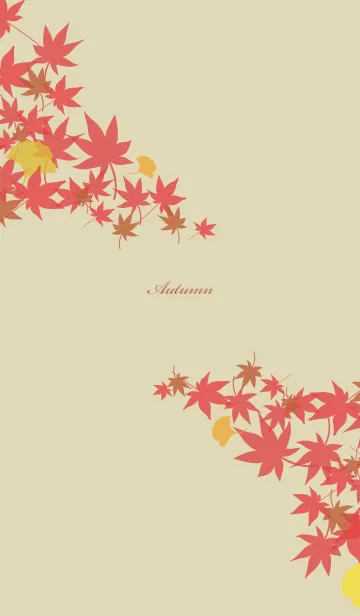 [LINE着せ替え] 紅葉 シンプルの画像1