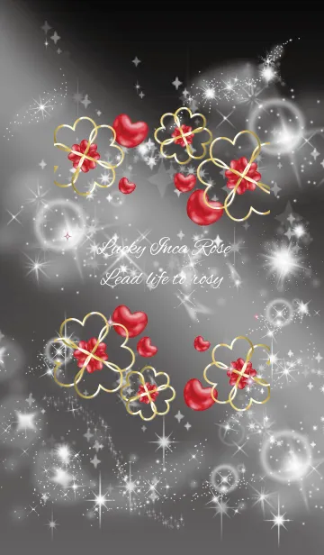 [LINE着せ替え] 黒とピンク : 人生を薔薇色に インカローズの画像1