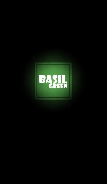 [LINE着せ替え] Basil Green in black v.2 (jp)の画像1