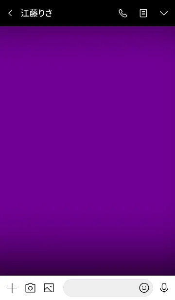 [LINE着せ替え] Violet purple and Black (jp)の画像3