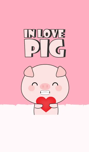 [LINE着せ替え] In Love pig (jp)の画像1