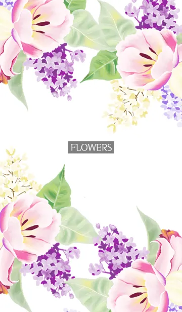 [LINE着せ替え] water color flowers_1101の画像1