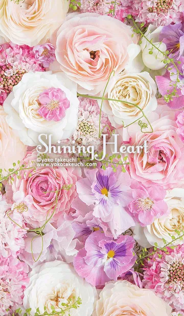 [LINE着せ替え] Shining Heart -心を満たす華やかな花々-の画像1